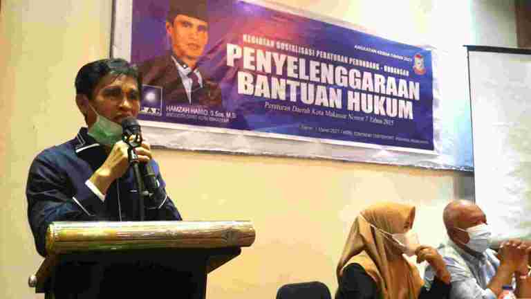 Sosialisasi Perda Bantuan Hukum Oleh Dewan Makassar Hamzah Hamid